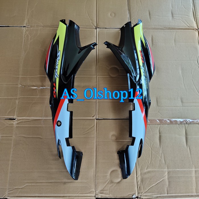 BODY BELAKANG SMASH 110 OLD / LAMA HITAM PLUS STRIPING