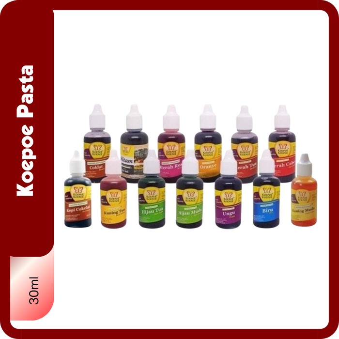 

Koepoe Pewarna Makanan 30ml | Kupu - Kupu Coloring | Pewarna Makanan