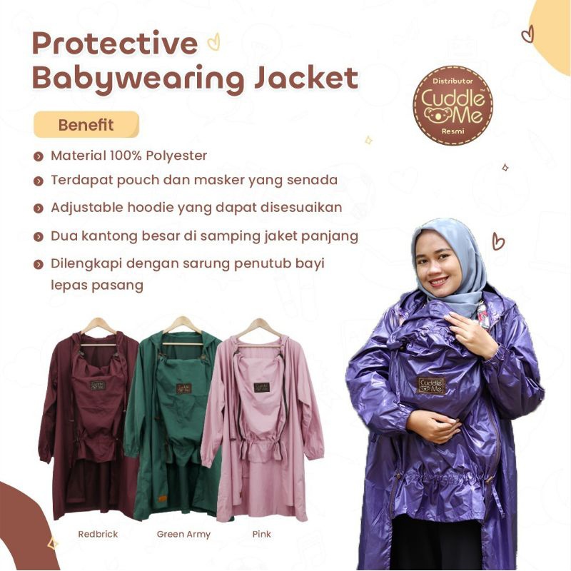 Jaket APD CuddleMe Protective Jacket Jaket Menggendong Untuk Melindungi Ibu dan Bayi