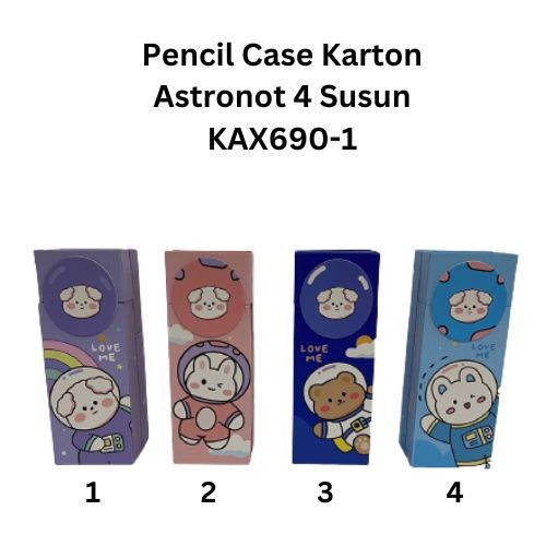 

Pencil Case Karton Astronot 4 Susun KAX690-1 / Tempat Pensil