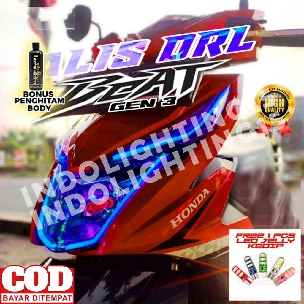 PAKET LAMPU ALIS NON BINTIK UNTUK SEMUA BEAT BONUS ALIS SEIN DAN LED JELLY KEDIP LAMPU HEAD LAMP LAM