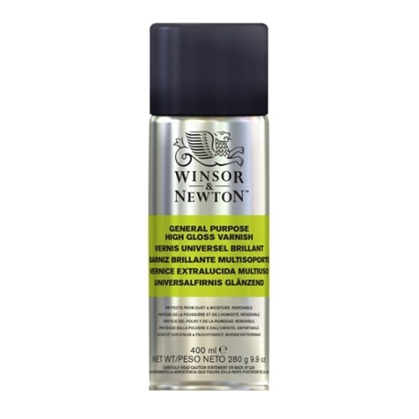 

Winsor and Newton General Purpose Gloss Varnish Spray 400 ml Pernis Pelindung Lukisan Cat Minyak