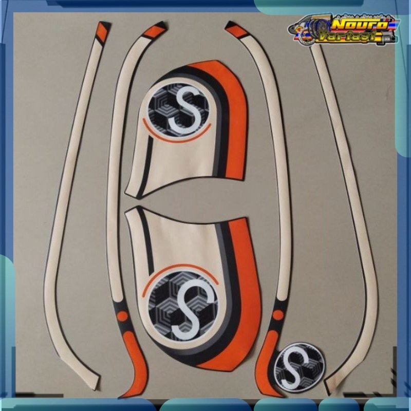 Stiker Striping honda Scoopy 2021 hitam  standar bagus