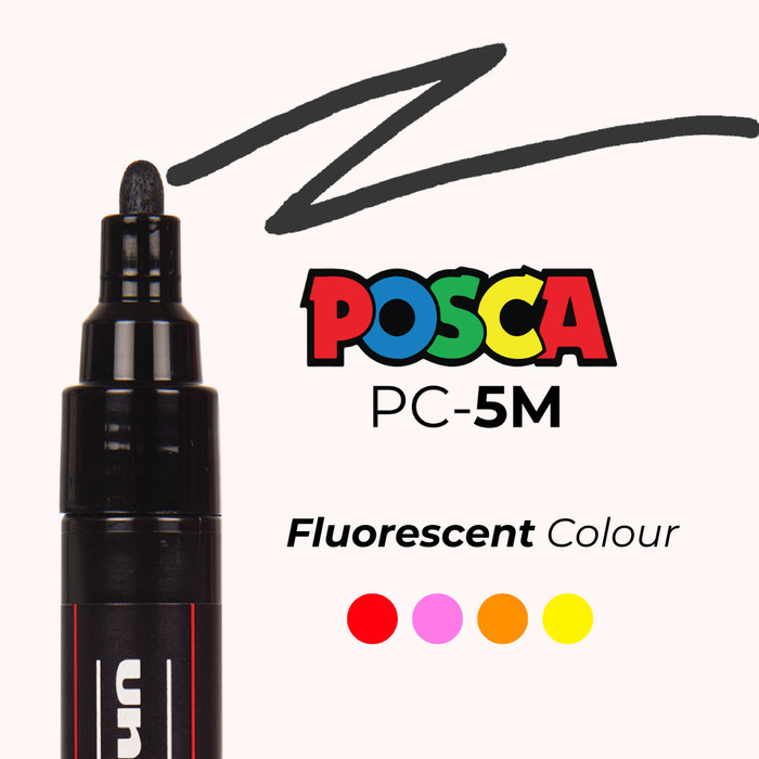 

Uni Posca Paint Marker PC-5M - Medium Point Fluorescent Colour - F.Orange