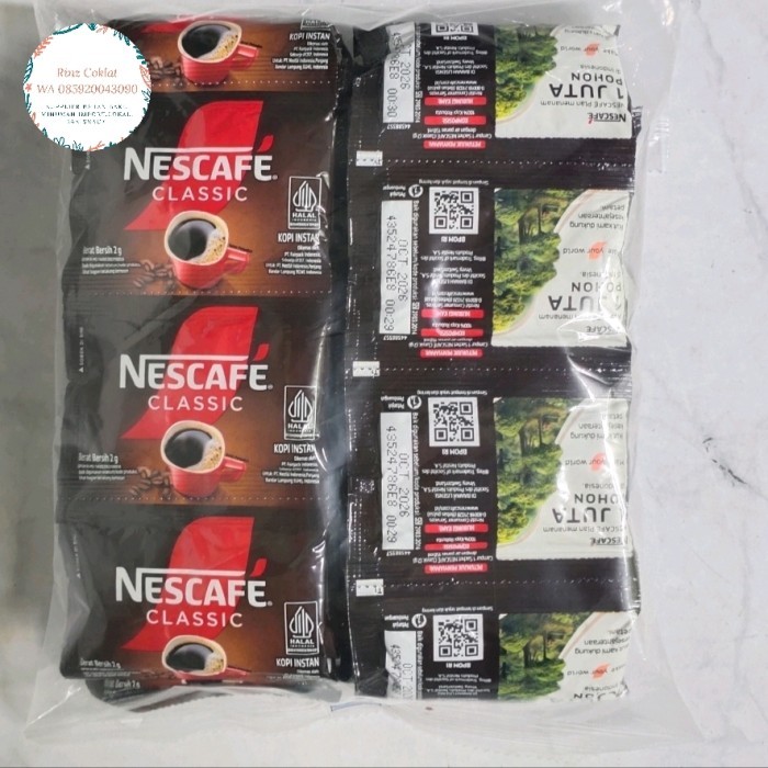 

READY STOCK!!! Nescafe Classic Sachet 2gr - 1 pack isi 60 sachet