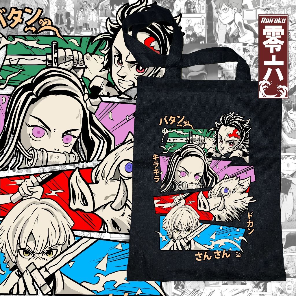 Tas Totebag Anime Demon slayer kimetsu no yaiba