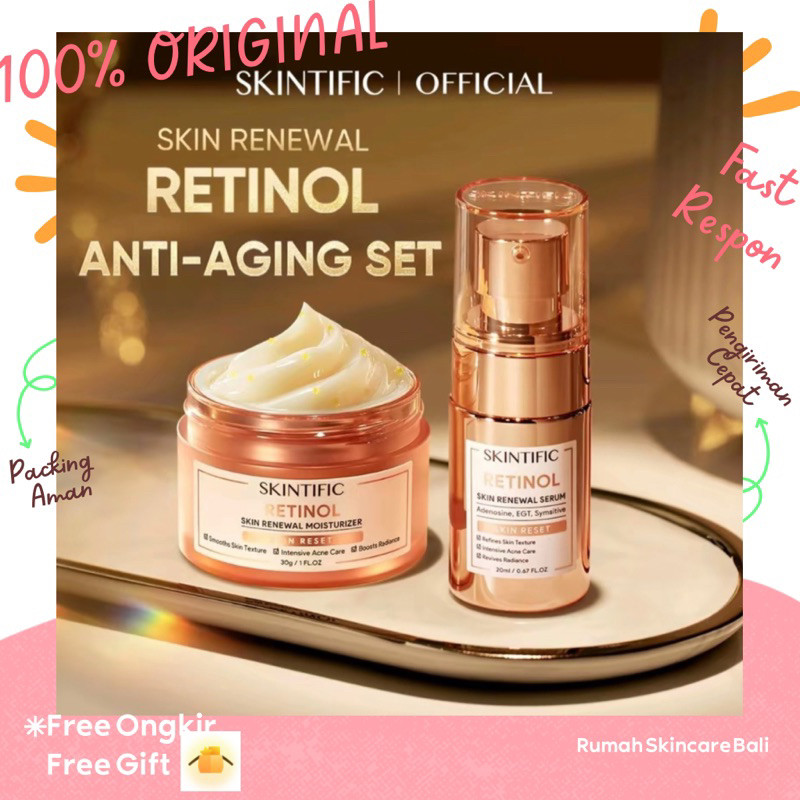 Skintific Retinol Skin Renewal Serum - Moisturizer Retinol Skintific