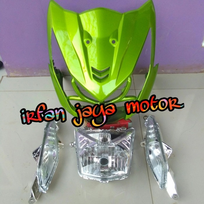 Full set tameng body depan honda beat FI 2013 2014 hijau