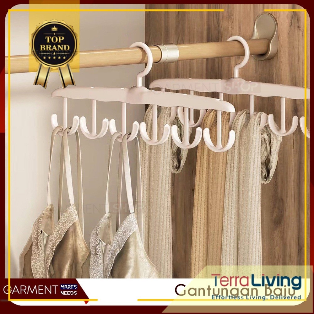 Hanger Cabang Pakaian Baju Celana Topi Inner Wear Organizer Lemari Jemuran Walking Closet Laundry Ro