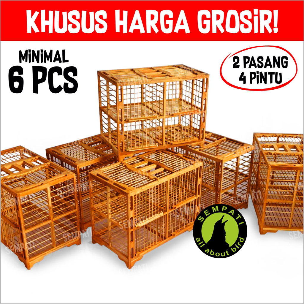 SEMPATI KHUSUS GROSIR SEMPATI DONGDANG MERPATI KAYU JATI SUPER DONGDANG MERPATI 2 PASANG 4 PINTU KAN