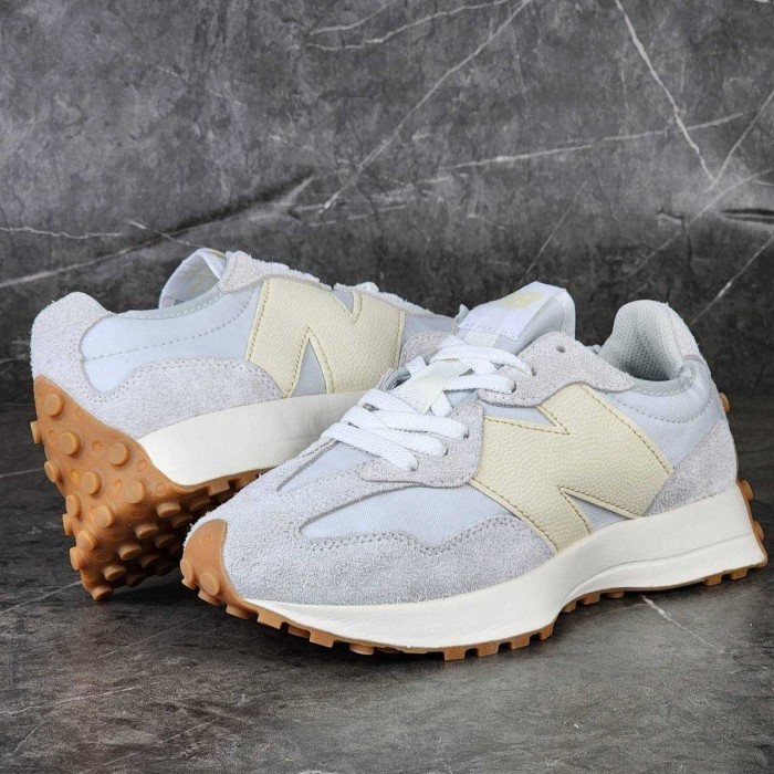 Sepatu NB New Balance 327 Summer FOG White (100% BNIB) Sneakers Pria Original Import