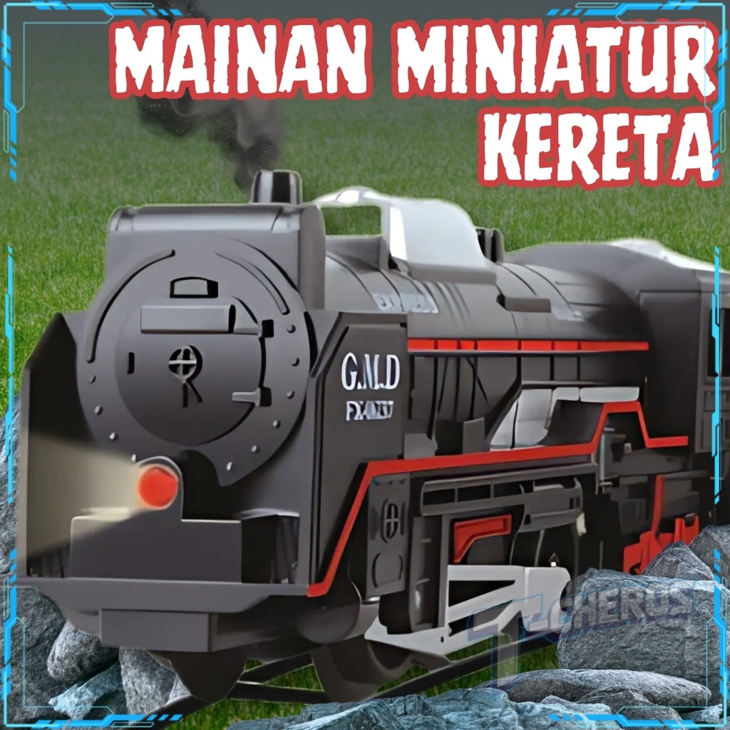 Mainan Anak Kereta Api Miniatur Kereta Api Gerbong Kereta Api mainan Set Kereta Train Rail