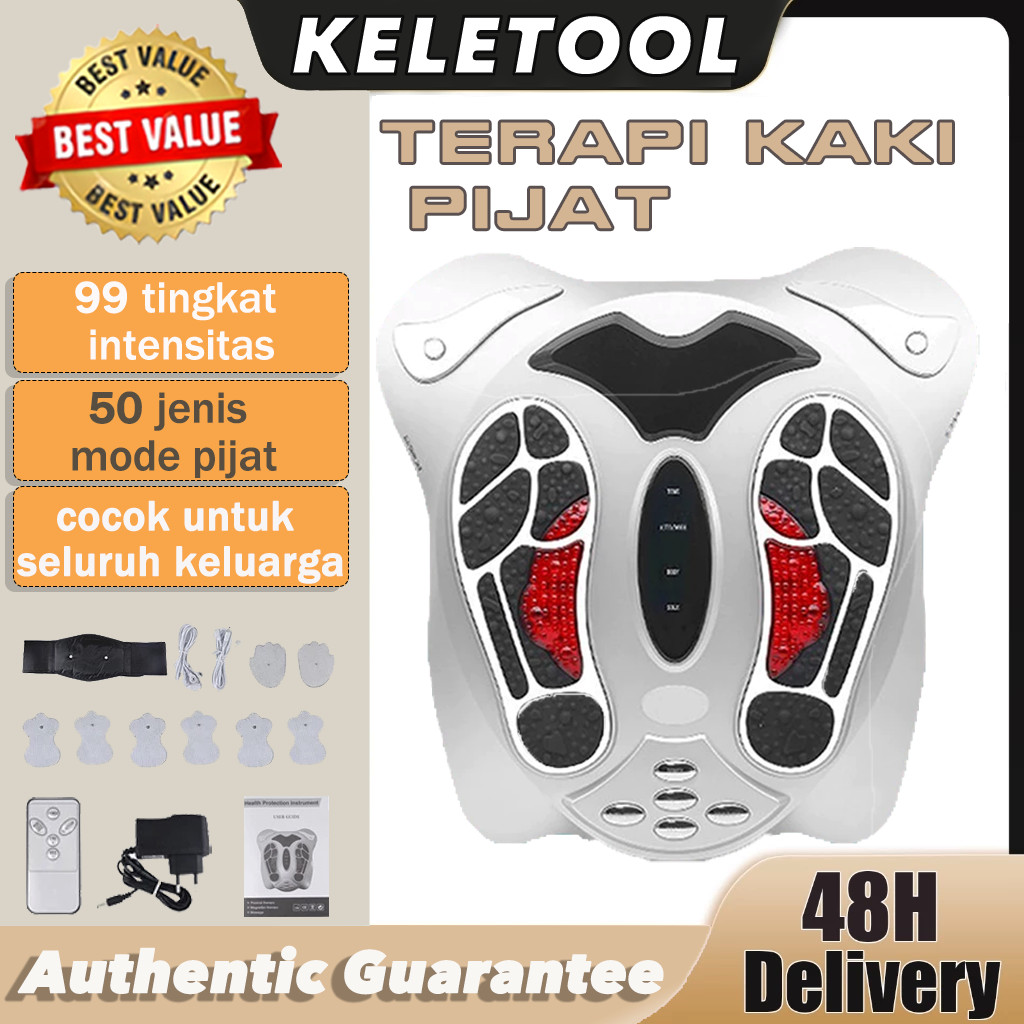 Pijat kaki-Alat terapi Alat Pijat Kaki Terapi Akupuntur Listrik Foot Massager