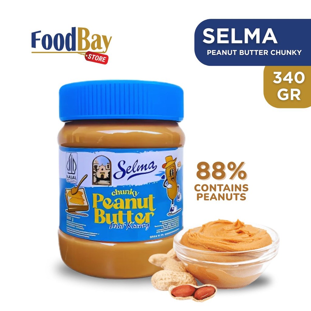 

SELMA Peanut Butter Chunky Selai Kacang 340 Gr