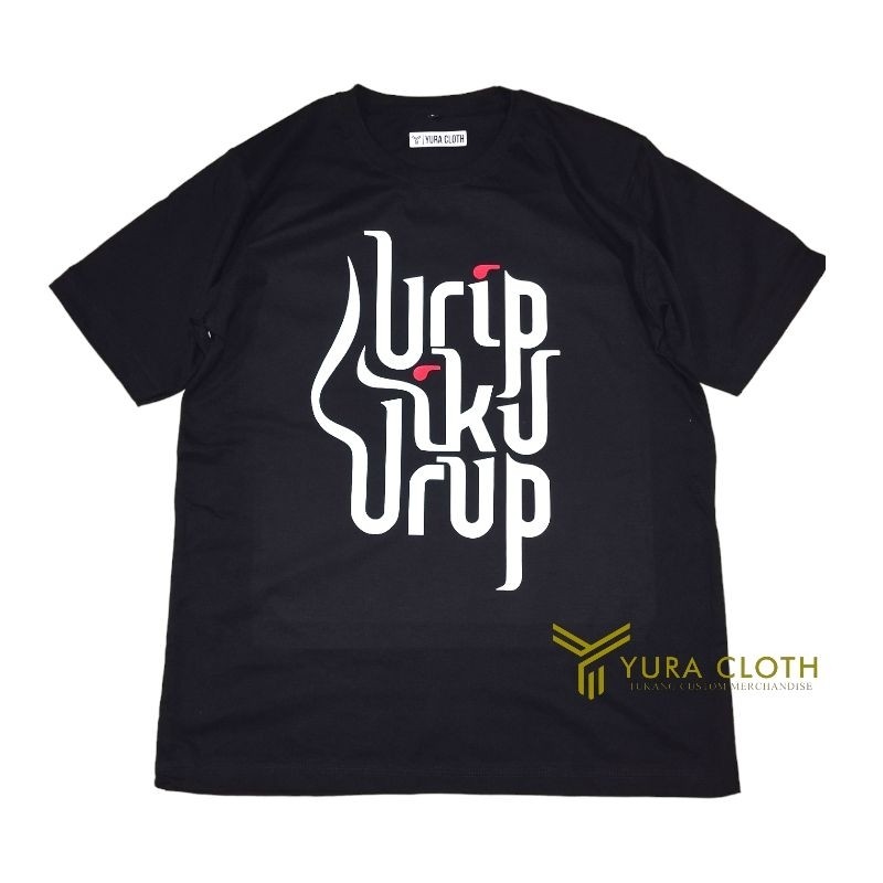 Kaos Pria Distro Urip Iku Urup Bijak Jawa Kaos Budaya Premium Cotton