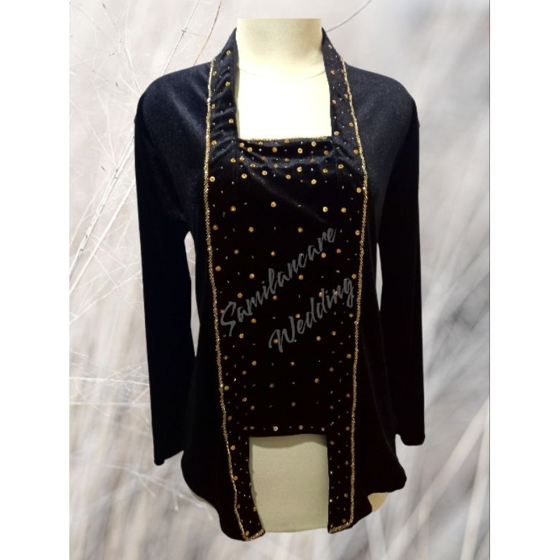 Baju KEBAYA KUTUBARU MOTIF TABUR ( PAYET GOLD )