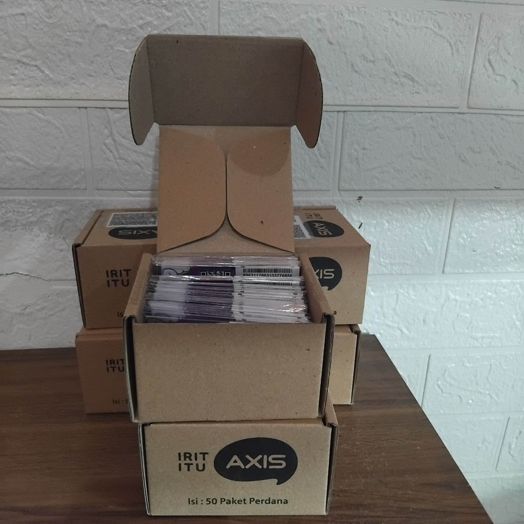 Kartu perdana axis siap pakai 1box (50pcs)