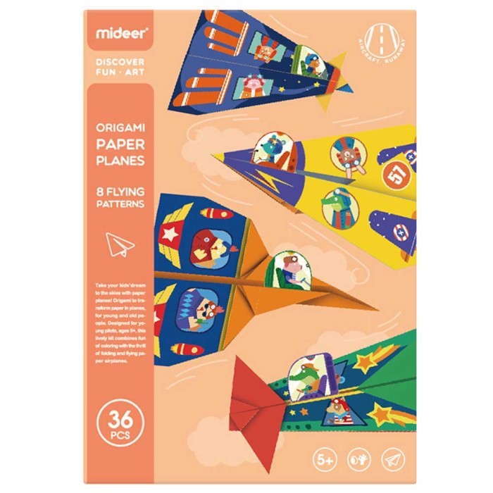 

THOS TweedyToys - Mideer Origami Paper Planes A4 / Pesawat Kertas Origami