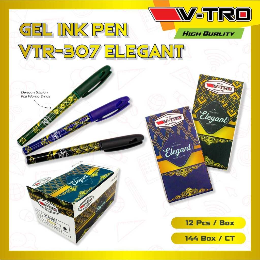 

Pulpen Gel 0.5mm VTR-307 ELEGANT (12pc)