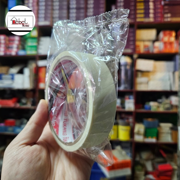 

Masking Tape Lakban kertas merk Tukang lebar 24mm panjang 10m