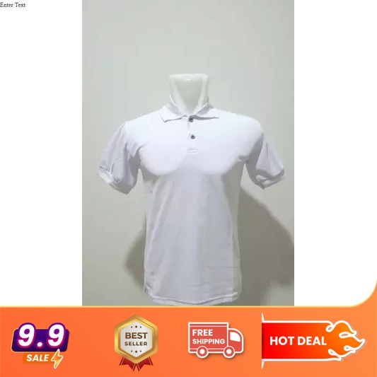 Polo Polos Putih/Polo Polos/Polo Pria Polo Polos Putih