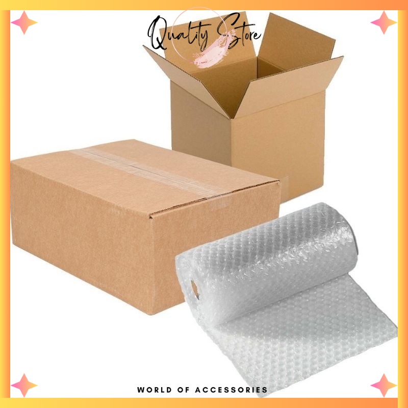 

QS - TAMBAHAN PACKING BOX + BUBBLE WRAP / DUS / BUBLE WRAP PACKING AMAN