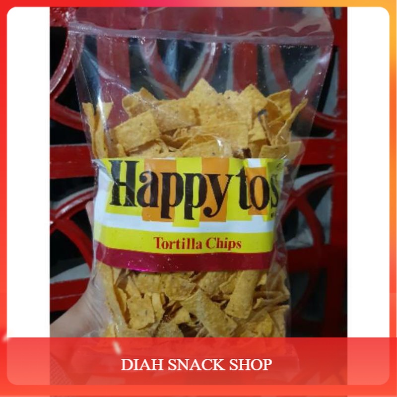 

Happy Tos makanan Ringan snack Branded kiloan 250Gr