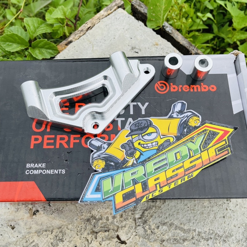Brecket Kaliper braket dudukan kaliper Brembo GP4 M50 M432 4 Piston IMPORT Pnp Megapro Tiger termura