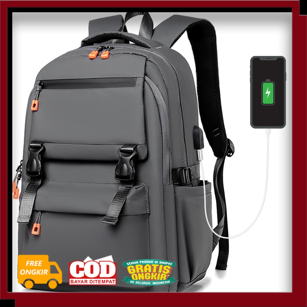 TAS LAPTOP MODEL BARU KUAT TAHAN LAMA /WEIXIER 5257 Tas Punggung Pria Ransel Laptop Anti Air WX-OS