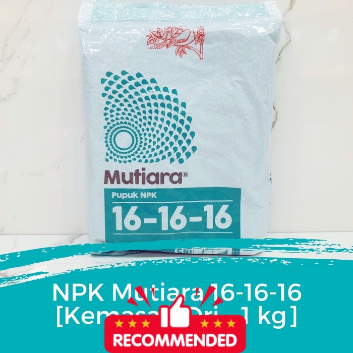 Pupuk NPK Mutiara 16 16 16 1kg ASLI