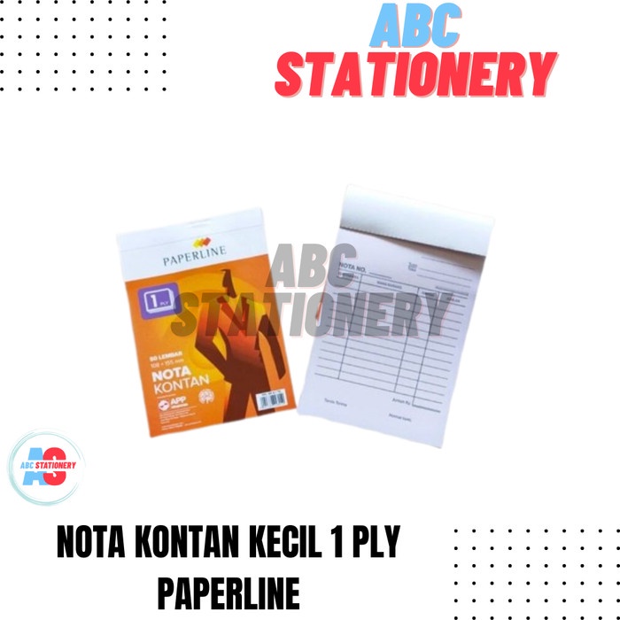 

Nota Kontan Kecil 1 Ply Paperline