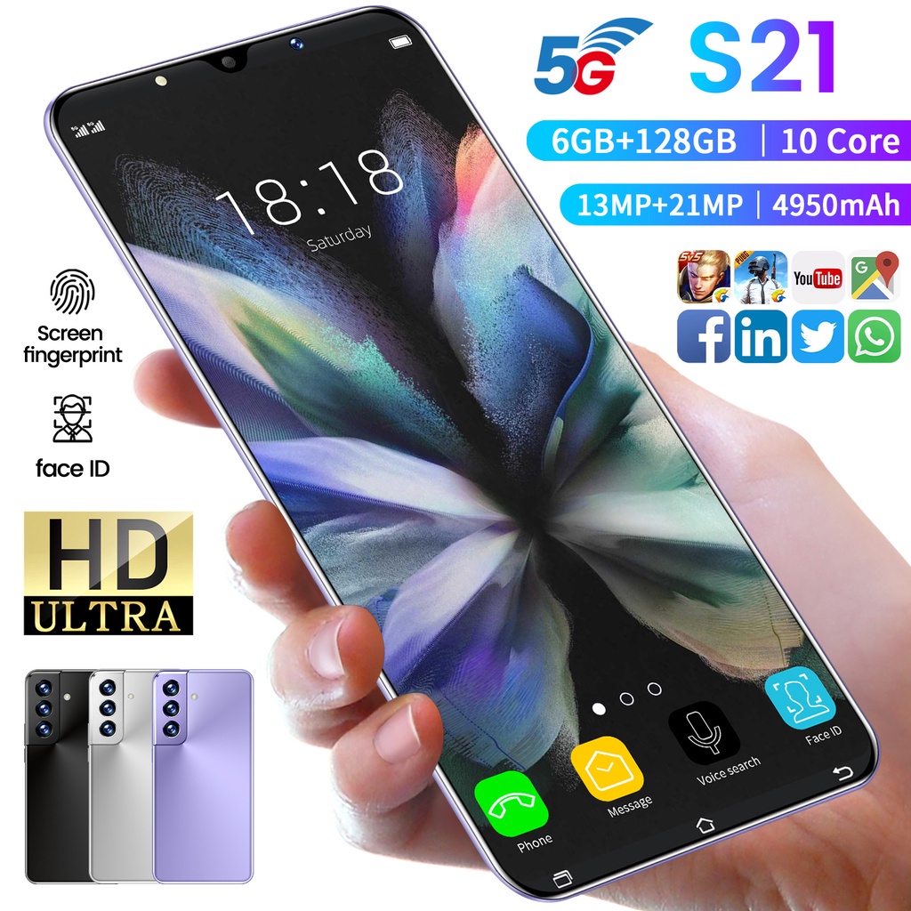 (Bisa COD) hp murah? Free Ongkir ?Galaxy S21U Handphone hp Murah 400 ribuan note10 8GB+256GB Smartphone 6GB+128GB 4.5 inch 4g/5G Android10.0 Gratis ongkir