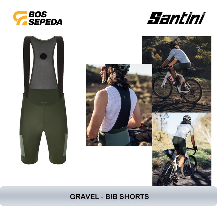 SANTINI GRAVEL BIB SHORT WITH PADDING C3