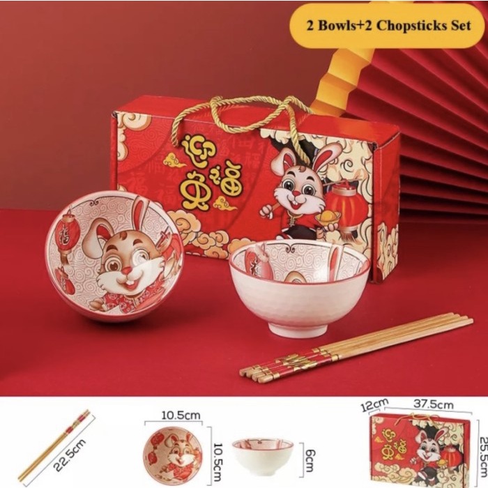 

Promo Best Seller Kado hampers imlek keramik premium unik set lengkap mix series new - Red set 2