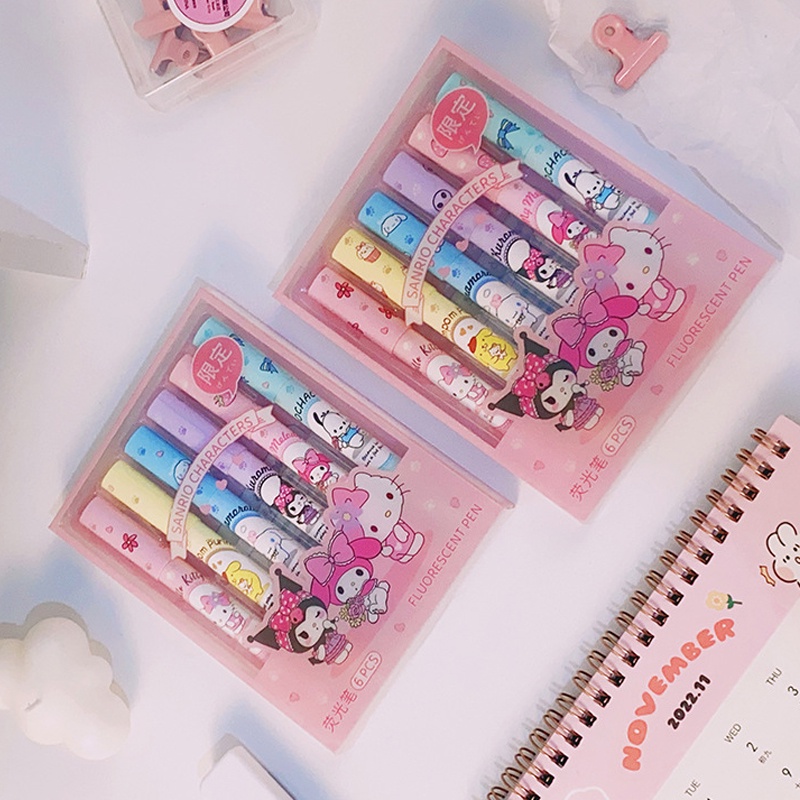 

Ay00! Alat tulis spidol kartun lucu pelindung mata Sanrio yang kreatif -MGG