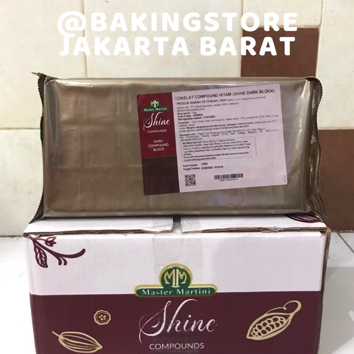 

Promo Termurah Shine Dark Chocolate Block | Coklat Compound 1kg Master Martini