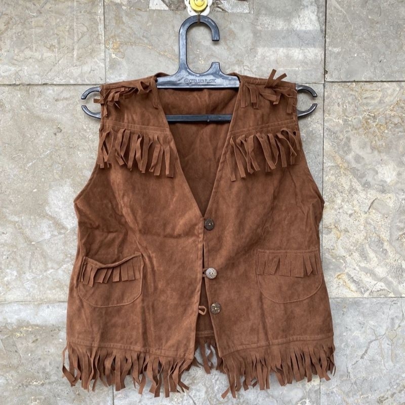 QI88 rompi coboi coboy cowboy koboy koboi costume kostum indian