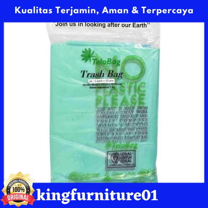 Telobag 60x100 Cm Set 10 Pcs Kantong Sampah Organik