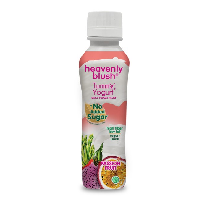 

Heavenly Blush Tummy Yogurt Drink Sugar Free Passion Fruit [180mL]