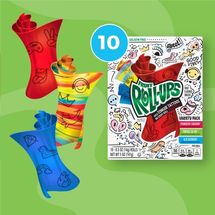 

✨PROMO✨ -Fruit Roll Ups Variety Pack isi 10 Gummy Candy