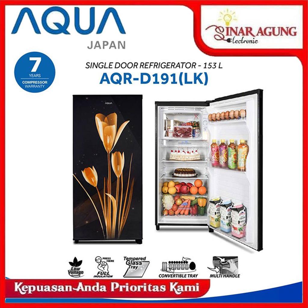 [COD] KULKAS / LEMARI ES AQUA AQRD191LK / AQRD191 / AQRD-191 (1 PINTU / 160 LITER) GARANSI RESMI