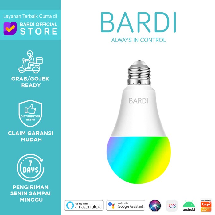 BARDI Smart LED BLUETOOTH 9W RGBWW Bulb