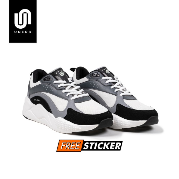 UNERD | Yukkuri Iron Grey | Sepatu Sneakers Casual Pria Wanita - 38