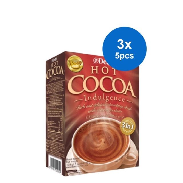 

Delfi Minuman Cokelat Hot Cocoa Indulgence 25 gr x 5 (3 pack)