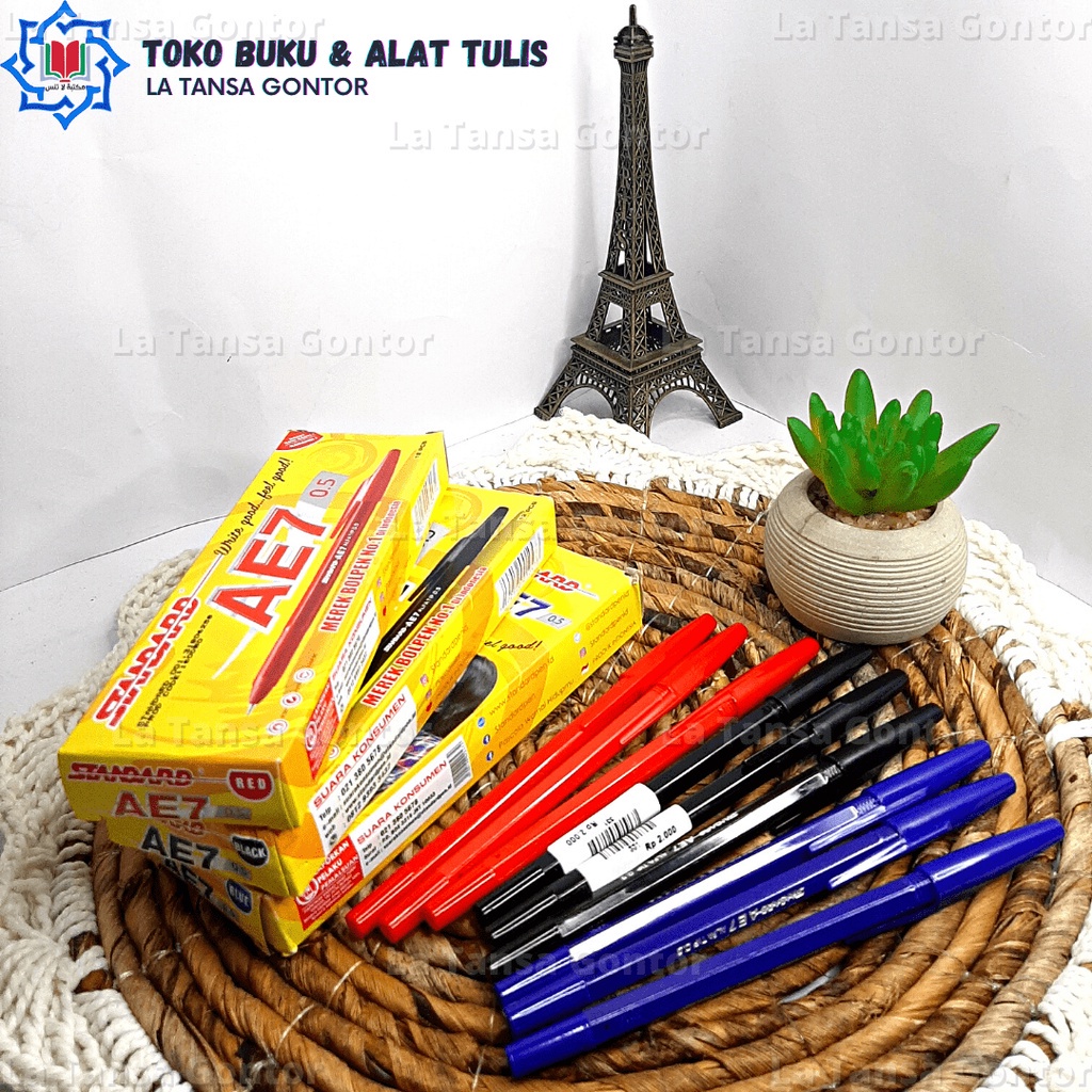 

PEN STANDARD AE7 HITAM/BIRU/MERAH