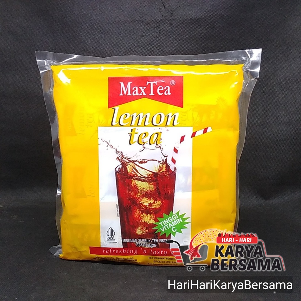 

MAX TEA LEMON TEA MINUMAN SERBUK INSTAN BAG 30 SACHET X 25GR