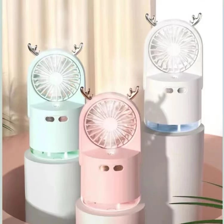 Mini Fan Kipas Angin Nano Spray Mist Sprayer Mini Fan Facial USB Rechargeable Kipas Angin Estetik Un