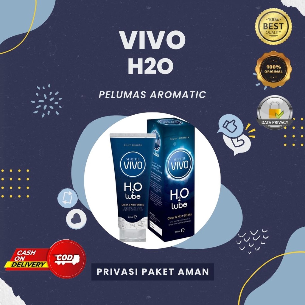 Pelumas Sex Pria Tahan Lama Lebih Licin Saat Main Hubungan Intim Suami Istri 50ml - Vivo H2O - Golis