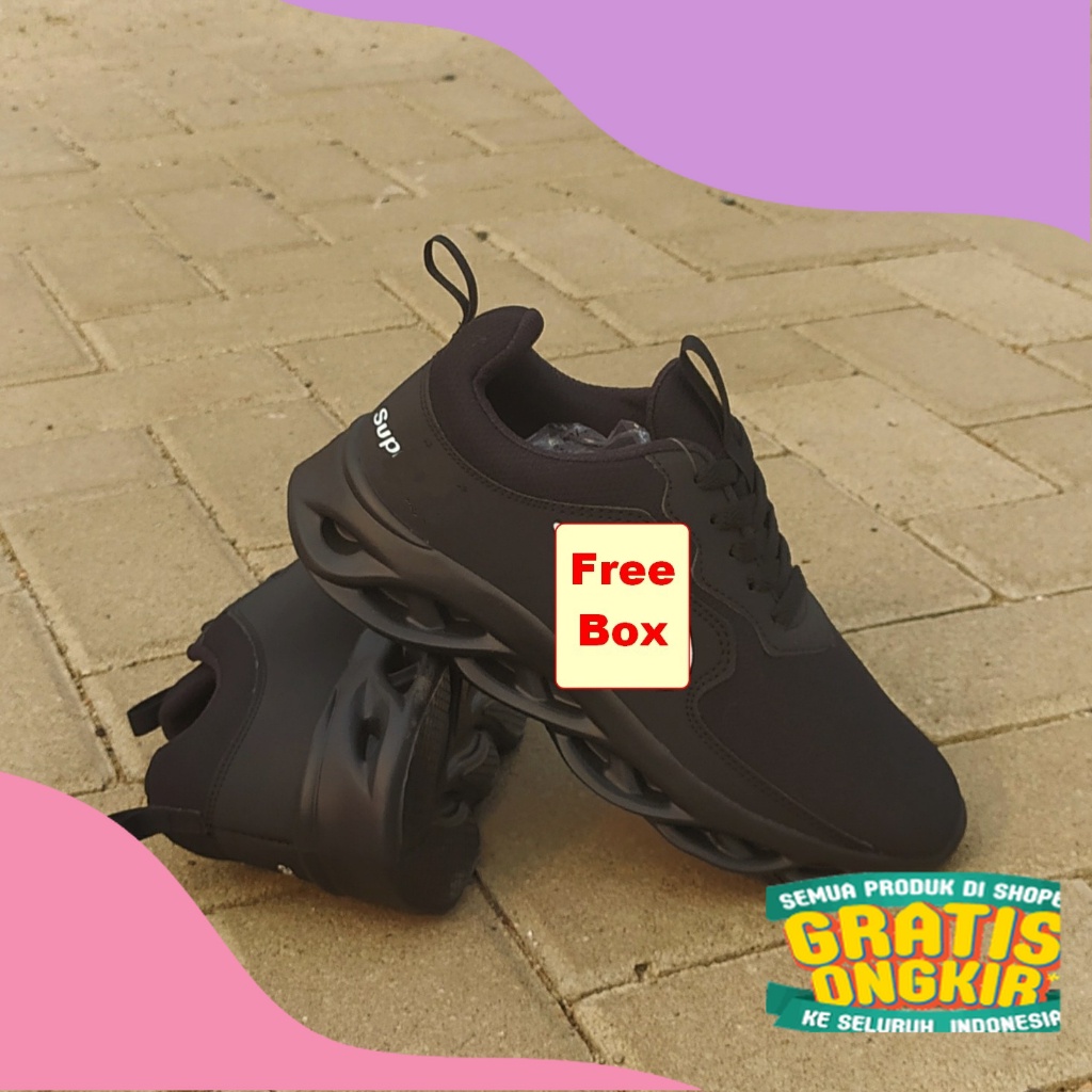 SEPATU SEKOLAH HITAM POLOS SMP SMA SMK KULIAH / SEPATU KERJA JOGGING HITAM PRIA WANITA/ Cream Moka