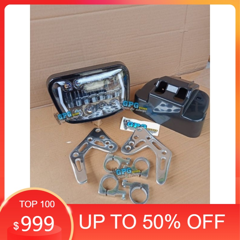 [COD] Lampu Daymaker RX King-Lampu Oval Kotak Set batok komplit-lampu daymkr 16 mata rx king oval ko